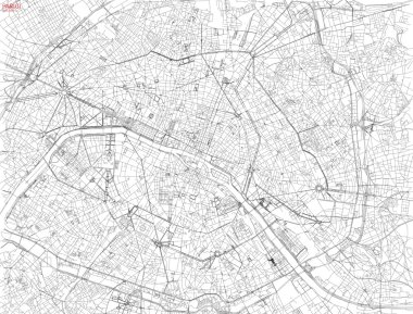 Paris, Fransa Haritası
