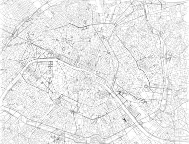 Paris, Fransa Haritası
