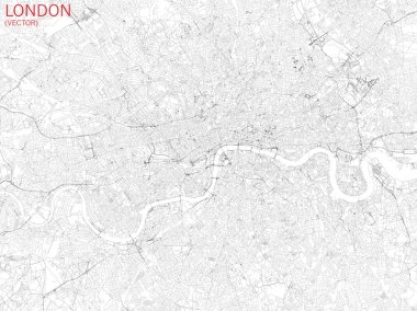 Londra, İngiltere, uydu haritası 