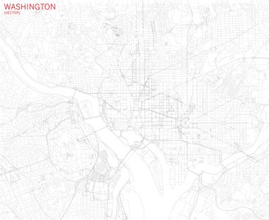 Washington Haritası, uydu görüntüsü