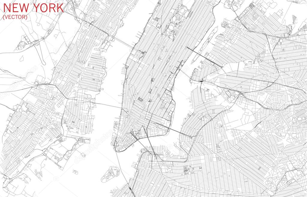 New York city, satellite Stock Vector Image by ©vampy1 110776886