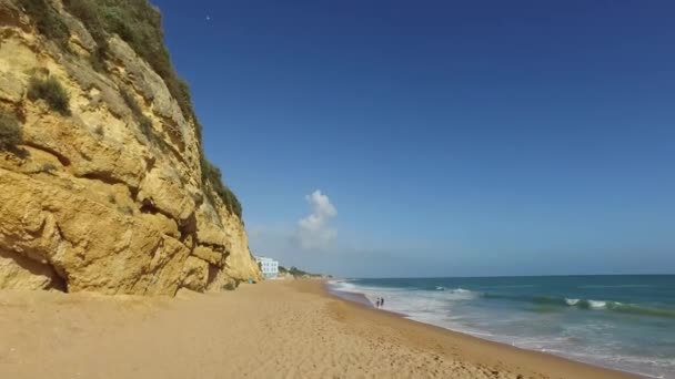 Coast of the town of Albufeira — Stock Video