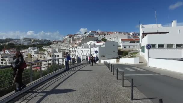 Costa da cidade de Albufeira — Vídeo de Stock