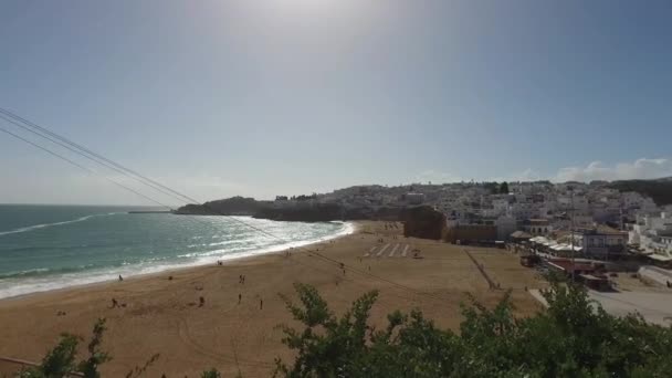 Wybrzeżu miasta Albufeira — Wideo stockowe