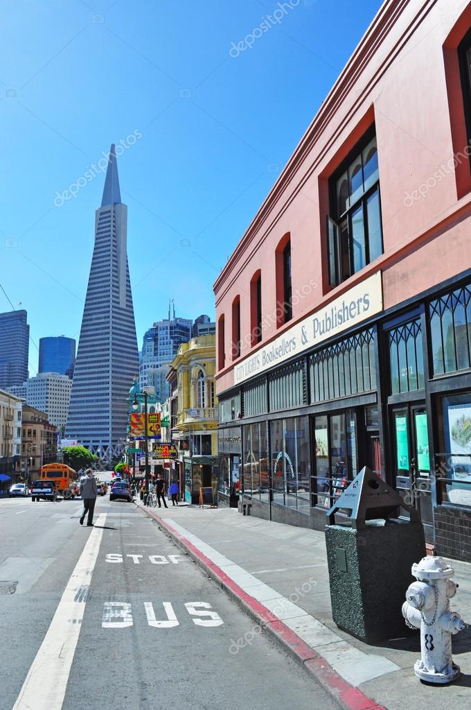 San Francisco California Usa The City Lights Bookstore Independent San Francisco California Usa The City Lights Bookstore Independent