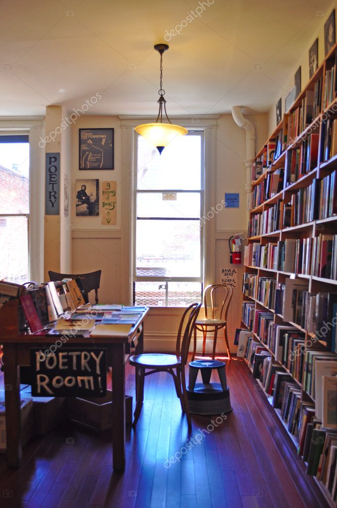 San Francisco the interior of City Lights Bookstore, an independent