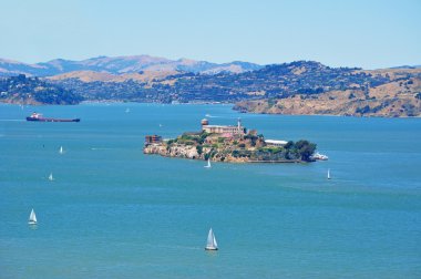 San Francisco: panoramik Alcatraz Adası San Francisco Bay
