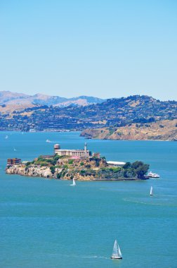San Francisco: panoramik Alcatraz Adası San Francisco Bay