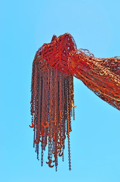 San Francisco: the temporary sculpture Ecstasy in Patricia's Green, a public space between Hayes Street and Fell Street — Stock Photo, Image