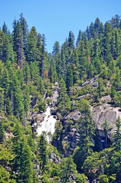 Kalifornien: vattenfall och mammutträd lundar i Yosemite National Park — Stockfoto