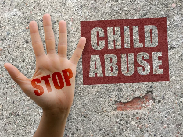 Stoppen met kindermishandeling — Stockfoto