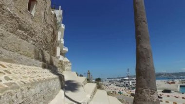  Liman ve eski şehir Tangier Fas şehir görünümü