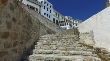  Liman ve eski şehir Tangier Fas şehir görünümü