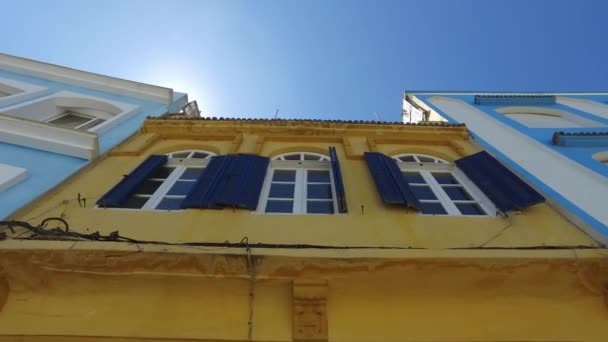 Old Town of Albufeira houses — Stock Video