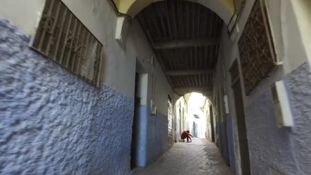 Stadt von Tanger Marokko Blick auf den Hafen und die Altstadt — Stockvideo