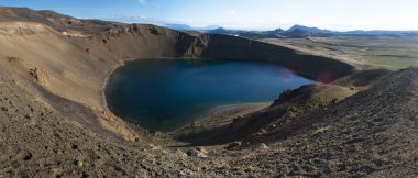 İzlanda: Viti krater ve manzarayı Gölü 