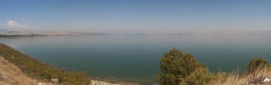 Israel, Middle East: view of the Lake Tiberias, the lowest freshwater lake on Earth, quoted in the Scripture as the place of miraculous catch of fish and Jesus walking on water  clipart