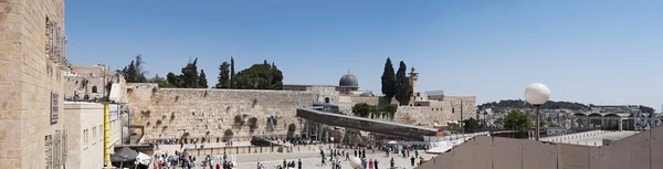 예루살렘 올드 시티, 이스라엘: 서쪽 벽의 파노라마 보기 — 스톡 사진