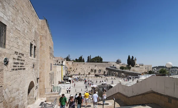 Иерусалим Старый город, Израиль: вид на Западную стену — стоковое фото