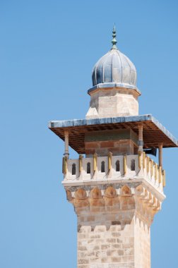 Kudüs, İsrail: Mescid-i Aksa'nın minaresi 