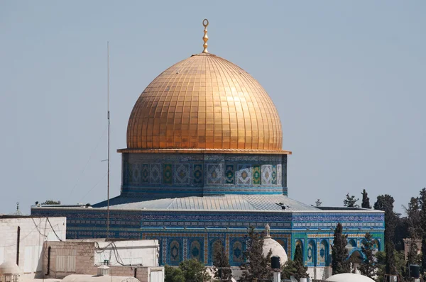 Jerusalém: vista da Cúpula da Rocha, o santuário islâmico — Fotografia de Stock
