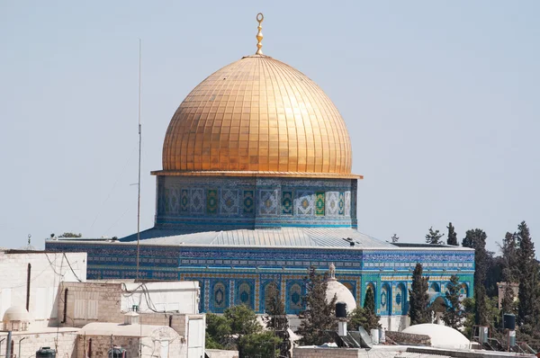 Gerusalemme: veduta della Cupola della Roccia, il santuario islamico — Foto Stock