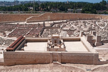 Kudüs: İsrail Müzesi'nde ikinci tapınak modelin görünümünü