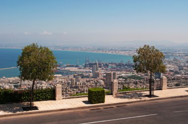 İsrail: panoramik Haifa Mount Carmel üzerinden 
