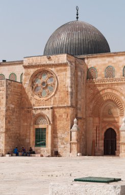 Kudüs, İsrail: Görünüm El Aksa Camii Temple Mount üzerinde