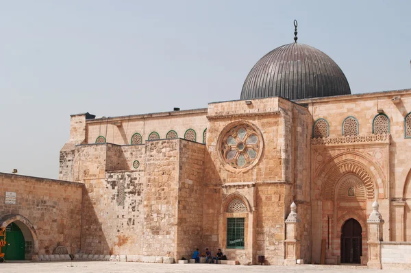 Jerusalén, Israel: vista de la mezquita de Al Aqsa en el Monte del Templo — Foto de Stock