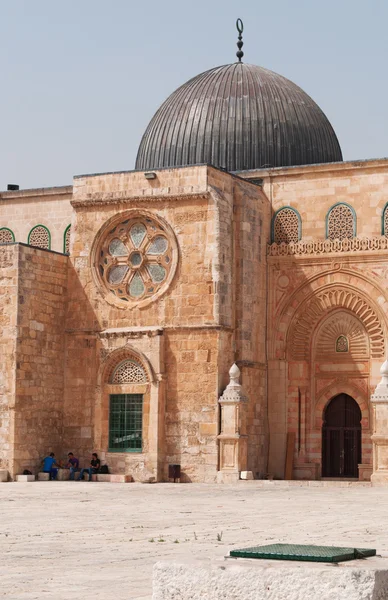 Jerusalén, Israel: vista de la mezquita de Al Aqsa en el Monte del Templo —  Fotos de Stock