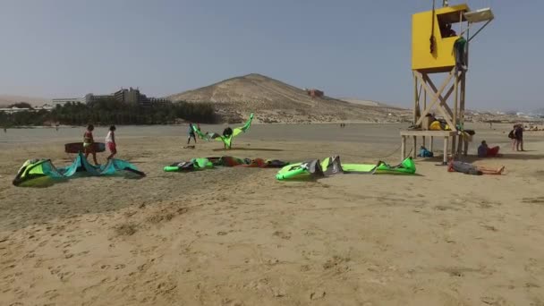 Fuerteventura: vista de Playa de Sotavento — Vídeos de Stock