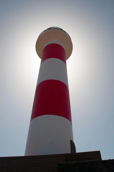 Fuerteventura: vista del faro de El Toston en contraluz — Foto de Stock