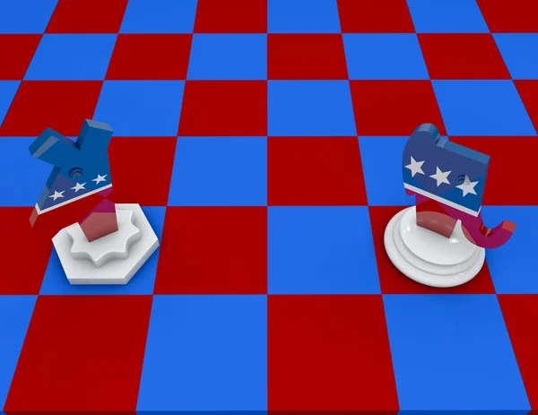 Elections chessboard concept — Stock Photo, Image