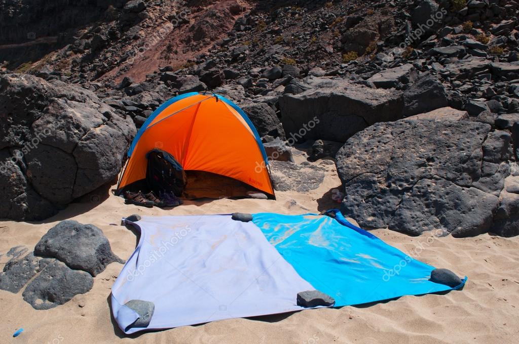 Fuerteventura îles Canaries Espagne Orange Tente Et