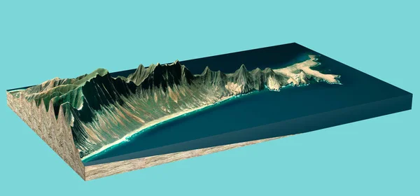 스페인 카나리아 제도의 푸에르테벤투라의 Playa Los Ojos 젤입니다 Nasa 제공하는 — 스톡 사진