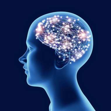 Çocuklar ve gençlerde beyin gelişimi. Uyarıcılar ve fikirler. Nöronlar ve sinapslar nasıl çalışır. Zihinsel yeteneklerin genişlemesi. Hafızayı arttırmak için alıştırma yapıyor. 3d hazırlayıcı