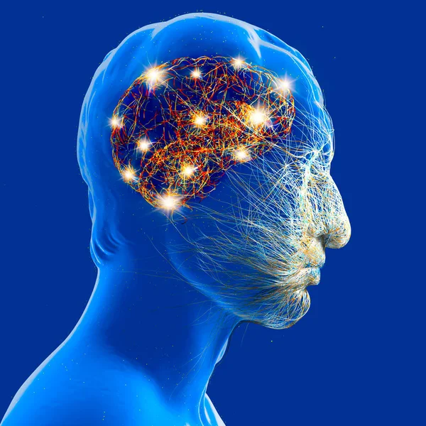 Neurologia Filozofia Medycyna Przyszłości Połączenia Neuronowe Rozwój Myśli Refleksji Jak — Zdjęcie stockowe
