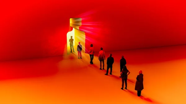 Light End Tunnel Coronavirus Pandemic End Lockdown Run Vaccine Research — Stock Photo, Image