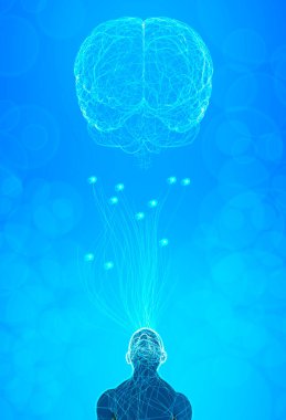 Dijital bilinç, beyin potansiyeli. Fikirler ve yenilikler. Zihnini boşalt. Sinapslar ve yapay zeka. Bulut ve küreselleşme. 3 boyutlu görüntüleme. İnsan anatomisi ve beyni