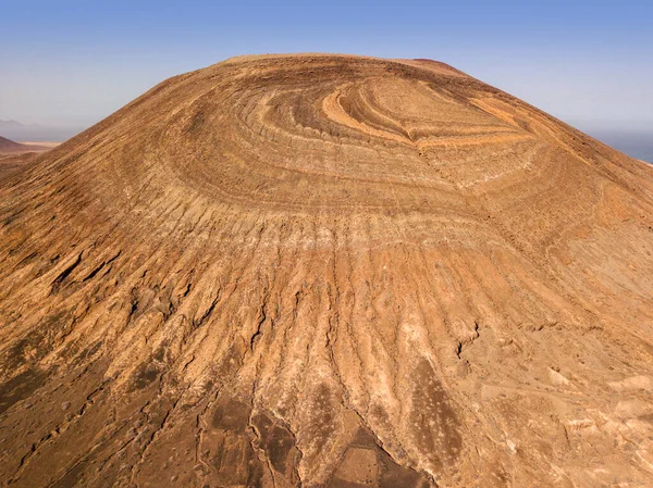 Aerial View Aguja Grande Mountain Graciosa Lanzarote Canary Islands Chinijo — Stock Photo, Image