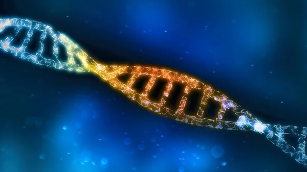 Elica Del Dna Analisi Test Computer Istruzioni Genetiche Utilizzate Crescita — Foto Stock