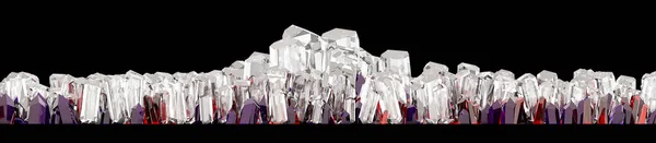 Piedras Preciosas Minerales Gemas Formación Minerales Cuarzo Diamantes Render —  Fotos de Stock