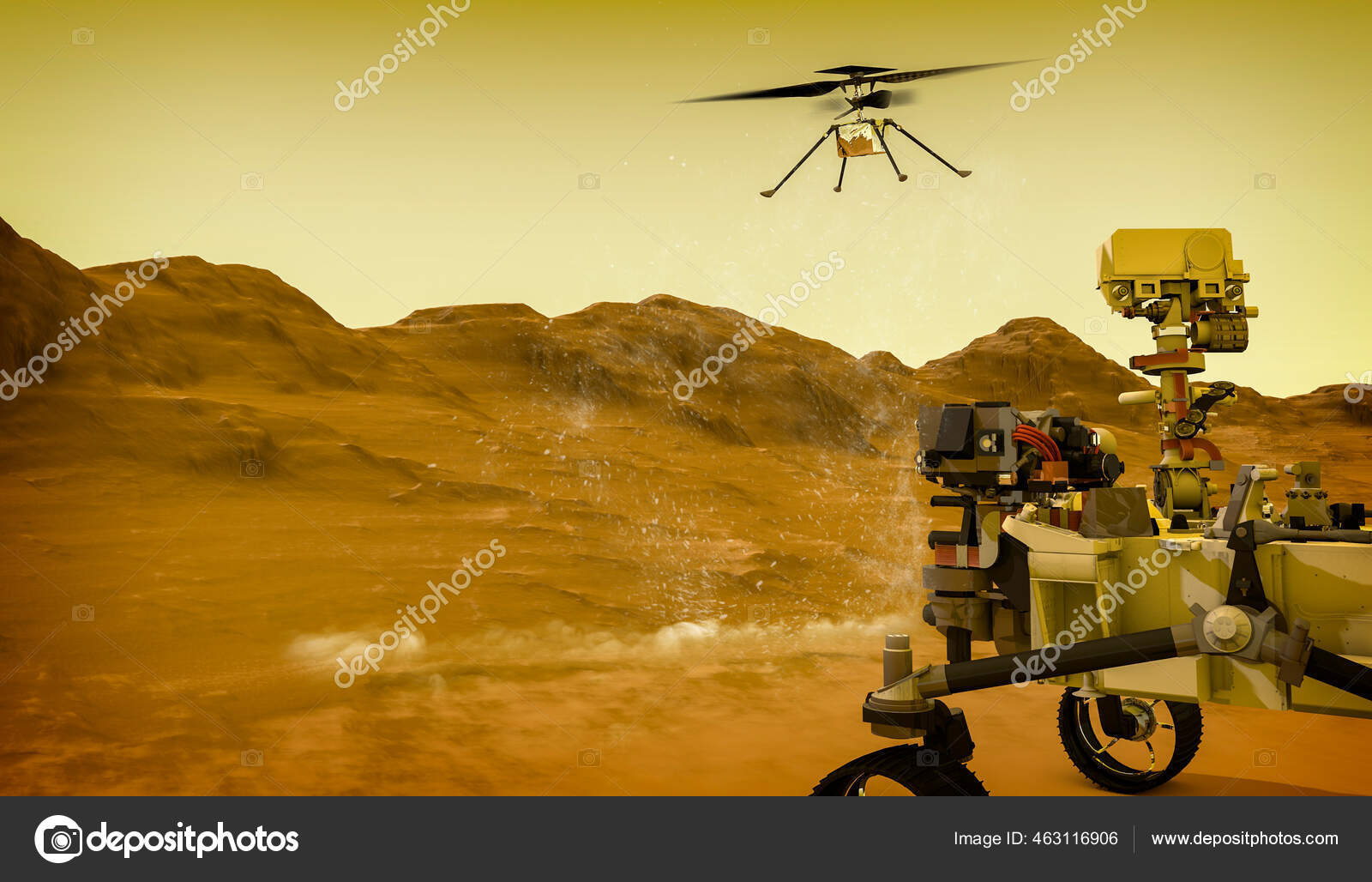 Ingenuity Drone Helicopter Has Separated Perseverance Rover Mars ...