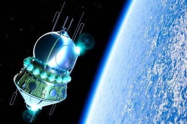 Vostok uzay aracı, Sovyetler Birliği tarafından üretilen bir uzay aracı türüdür. İlk insan uzay yolculuğu Sovyet kozmonot Yuri Gagarin tarafından 12 Nisan 1961 tarihinde Vostok 1 ile gerçekleştirildi. Dünya 'nın etrafındaki uzay kapsülü, 3D görüntüleme