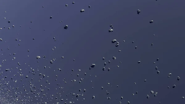 指輪と小惑星カイパーベルト 破片だ 宇宙と太陽系 惑星の周りにリング 宇宙と宇宙を探検する 新しい空間観測と新しい発見 3Dレンダリング — ストック写真
