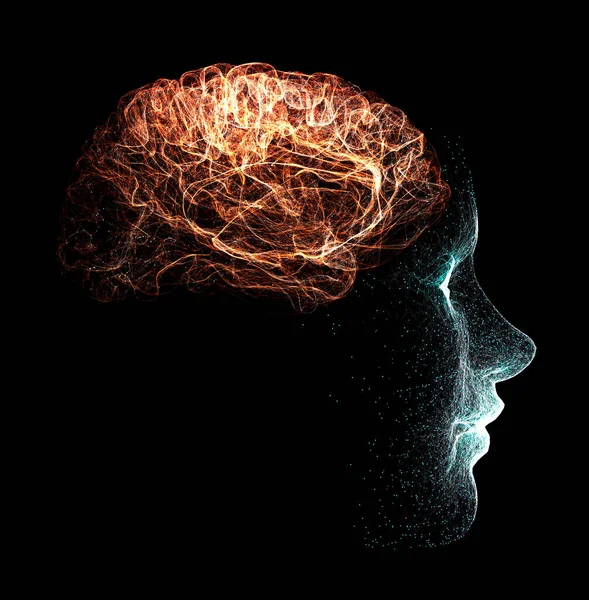 Come Funziona Cervello Sinapsi Neuroni Collegamenti Prenditi Cura Del Tuo — Foto Stock