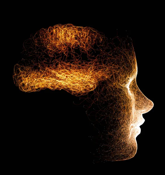 Como Cérebro Funciona Sinapses Neurónios Ligações Cuide Seu Cérebro Estímulos — Fotografia de Stock