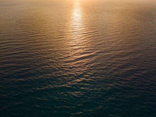 Luftaufnahme Eines Sonnenuntergangs Über Dem Meer Zambrone Küste Kalabriens Italien — Stockfoto