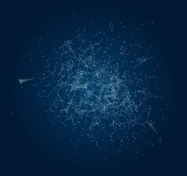기하학적 별자리 다각형의 기하학적 구성을 구체화 의약품 — 스톡 사진